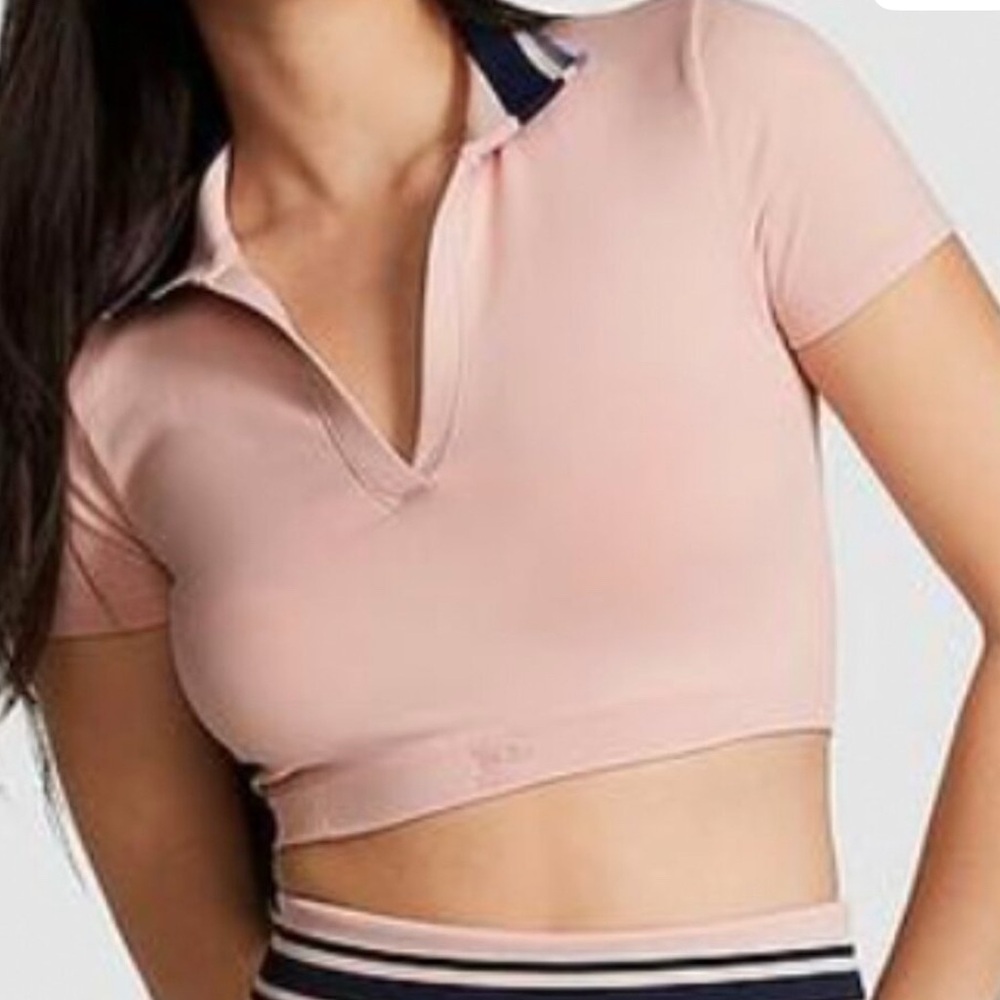 Victoria Secret Wanna Be Polo Crop Top